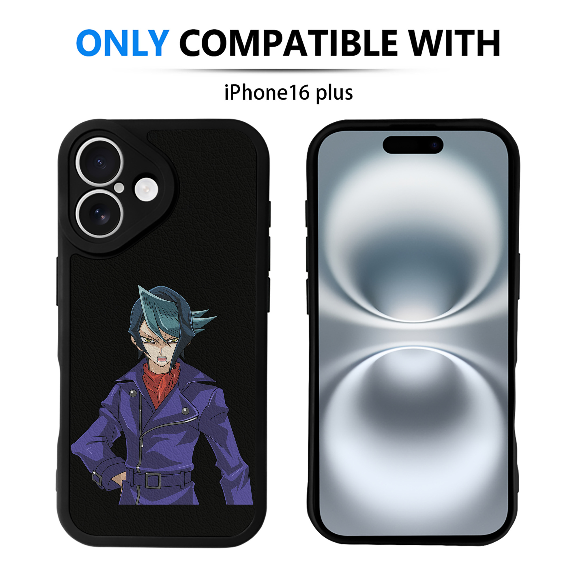 遊☆戯☆王 Yu-Gi-Oh! 【iPhone 16シリーズ対応】シリコンスマホケース（レザー調） 材質：シリコン
